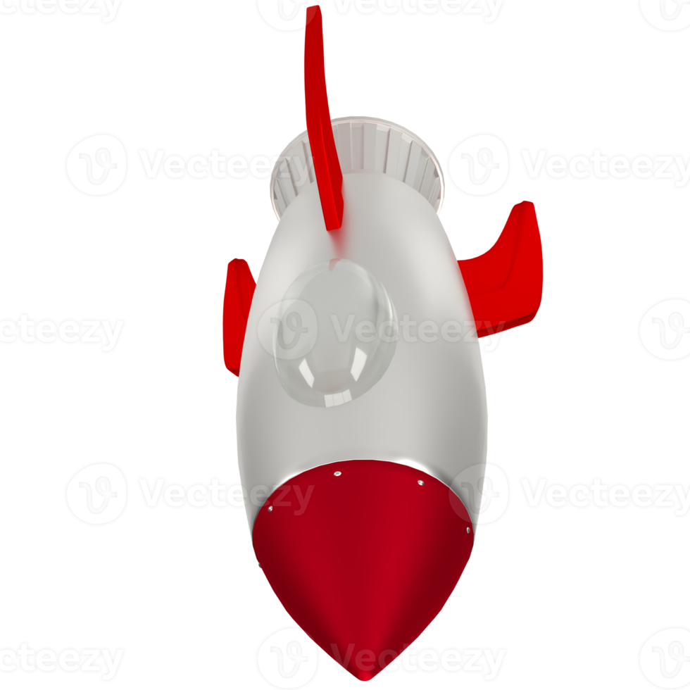 The Rocket image for Business or sci concept 3d rendering. png