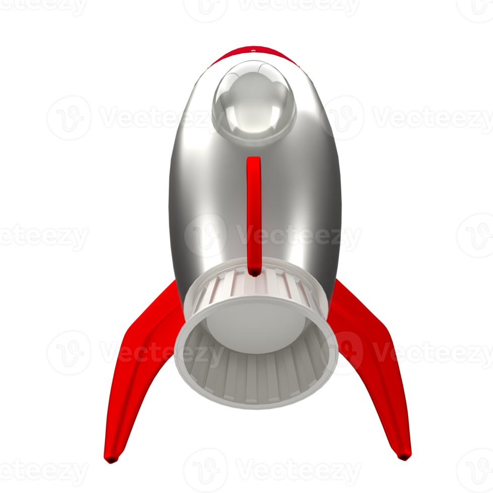 The Rocket image for Business or sci concept 3d rendering. png