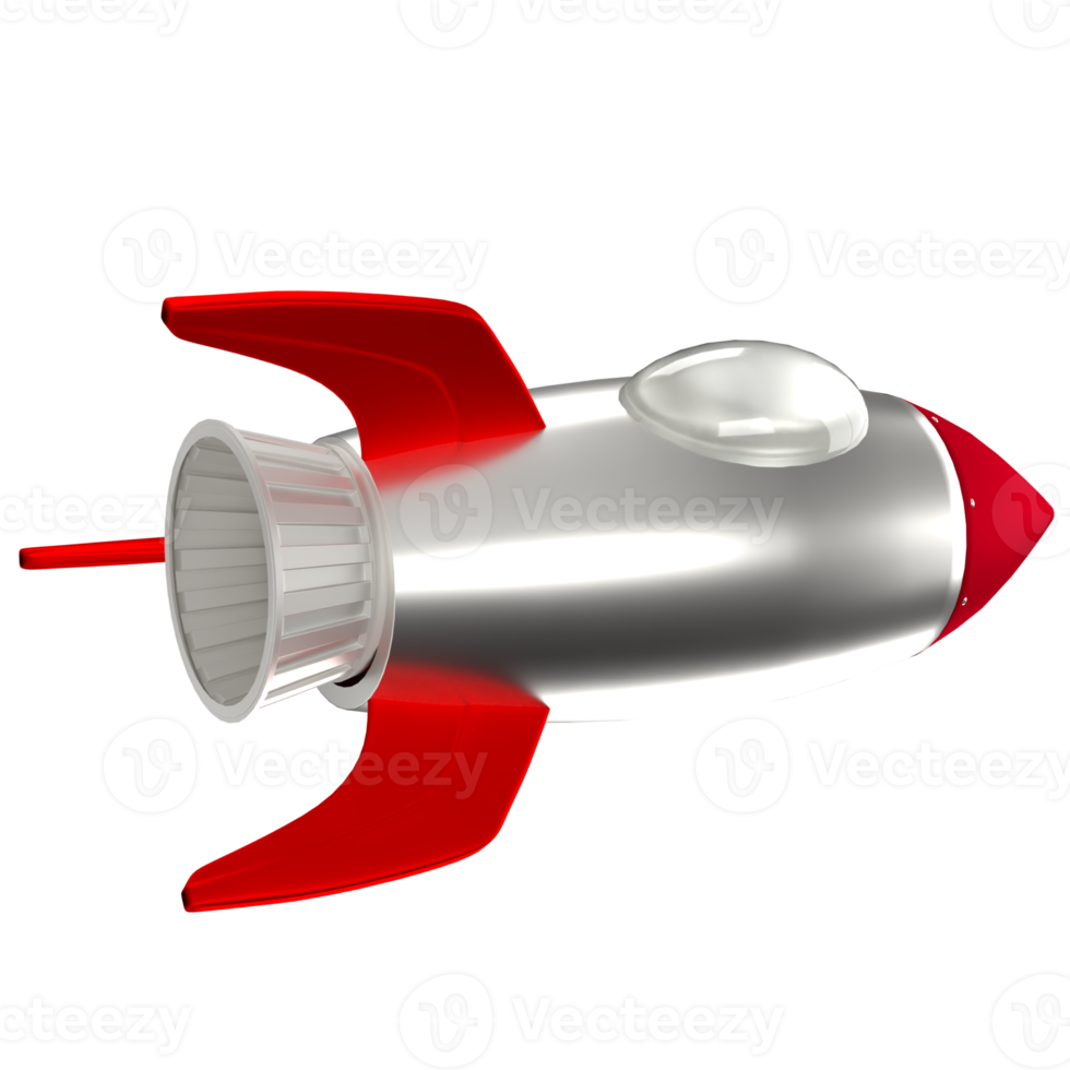 The Rocket image for Business or sci concept 3d rendering. png