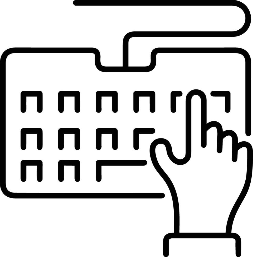 Hand icon symbol image illustration vector