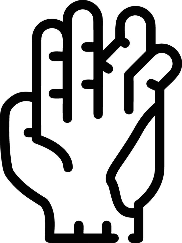 Hand icon symbol image illustration vector
