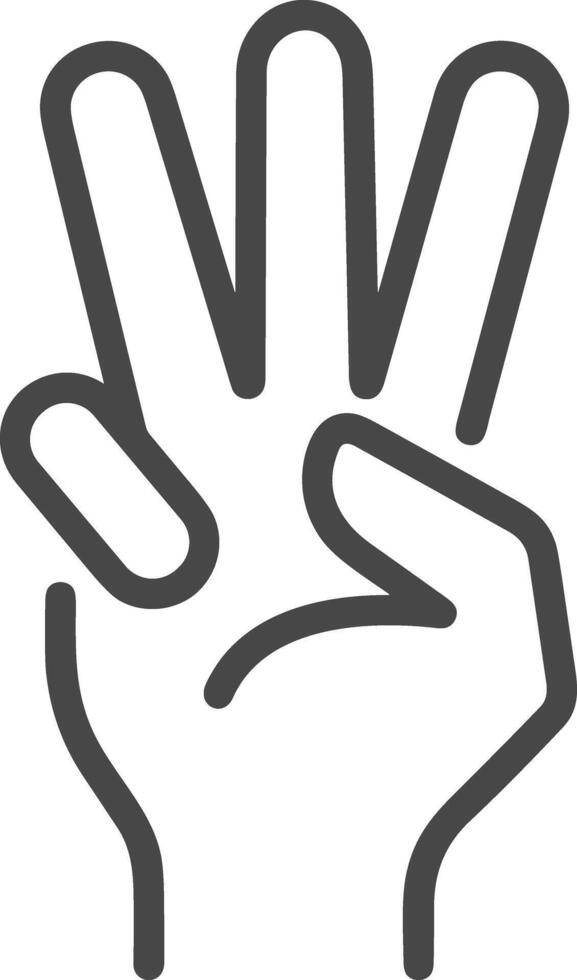 Hand icon symbol image illustration vector