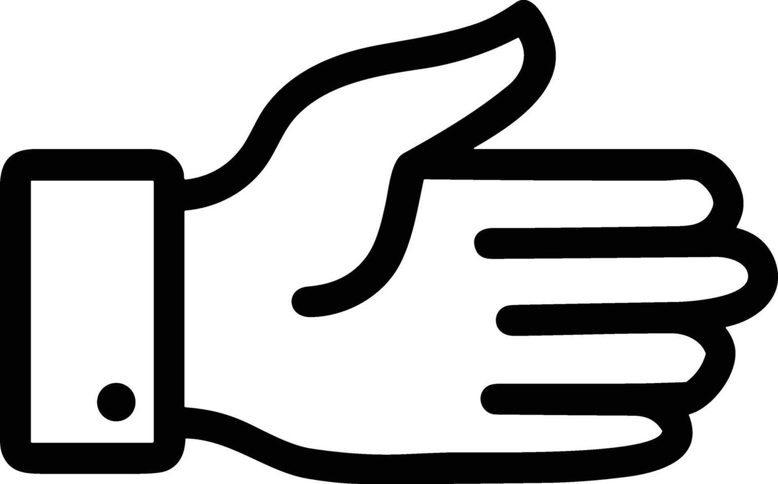 Hand icon symbol image illustration vector