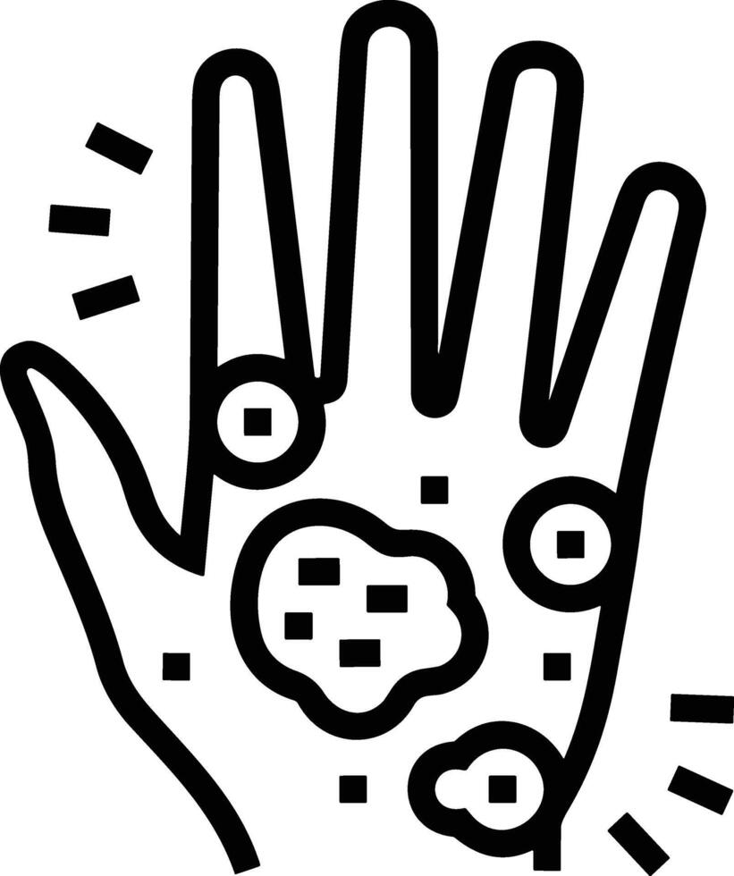 Hand icon symbol image illustration vector