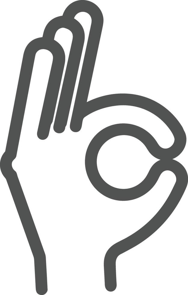 Hand icon symbol image illustration vector