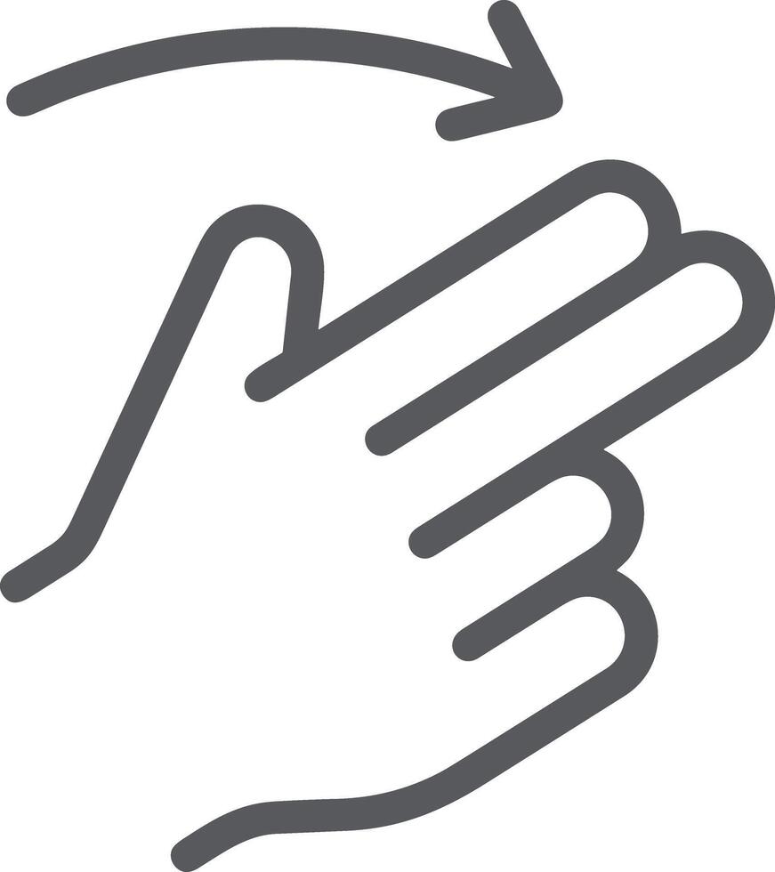 Hand icon symbol image illustration vector