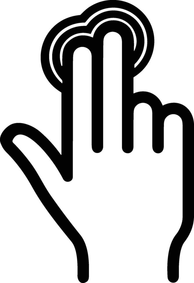 Hand icon symbol image illustration vector