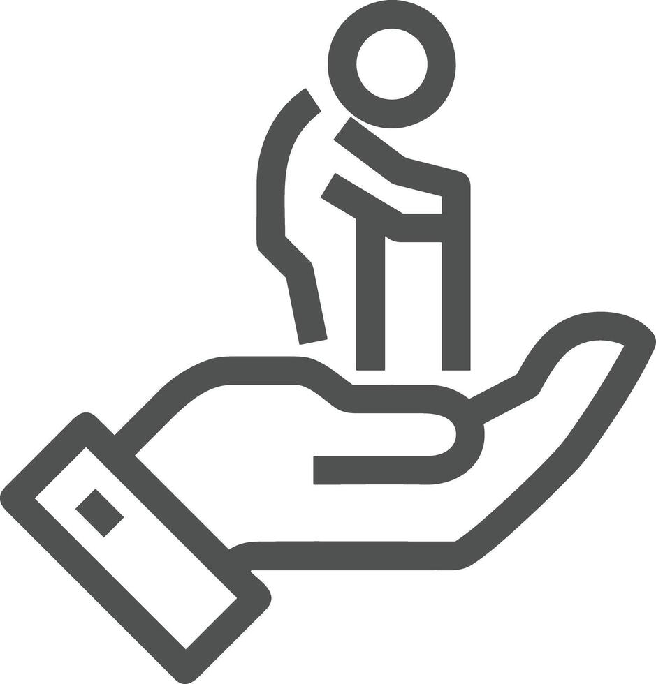 Hand icon symbol image illustration vector