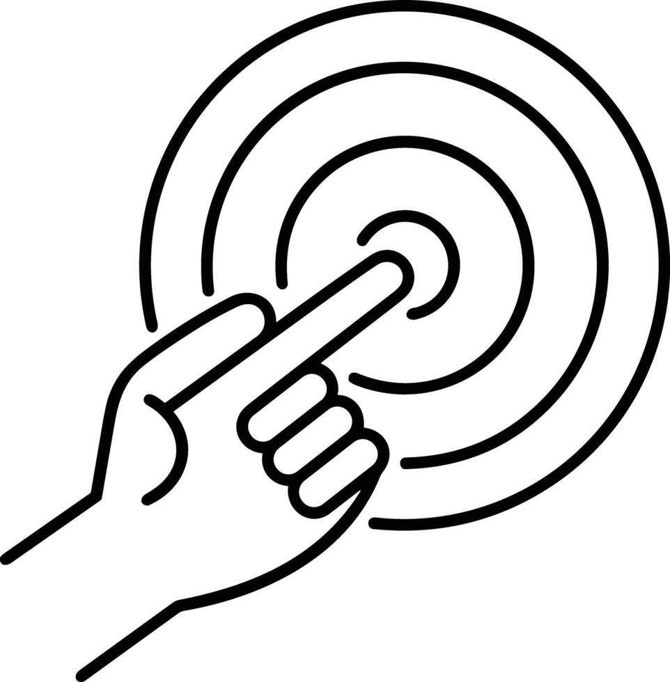 Hand icon symbol image illustration vector