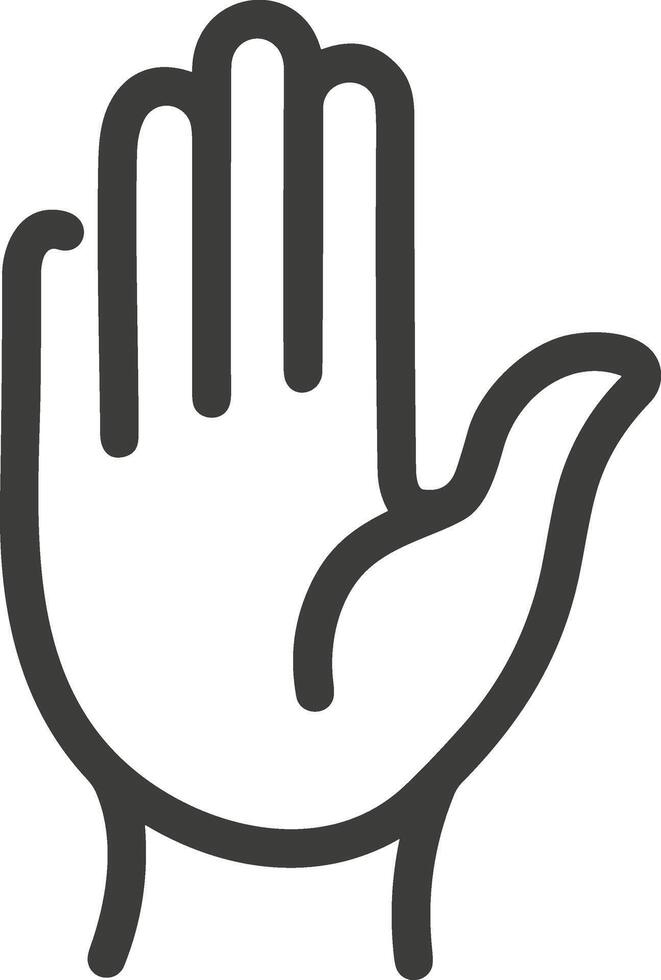 Hand icon symbol image illustration vector