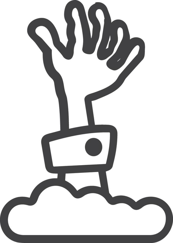 Hand icon symbol image illustration vector