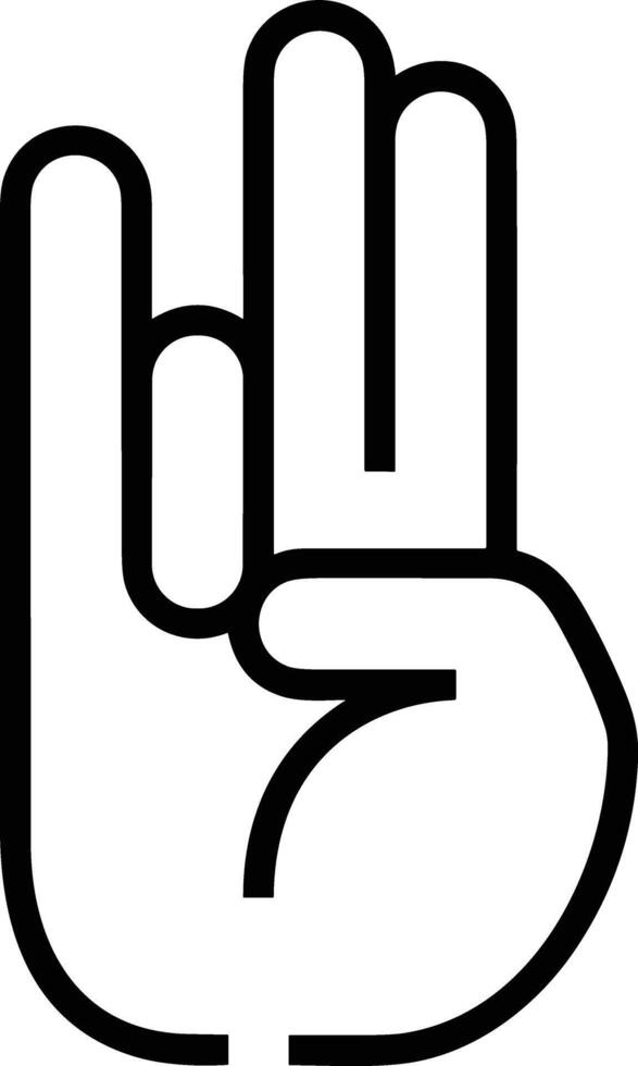 Hand icon symbol image illustration vector