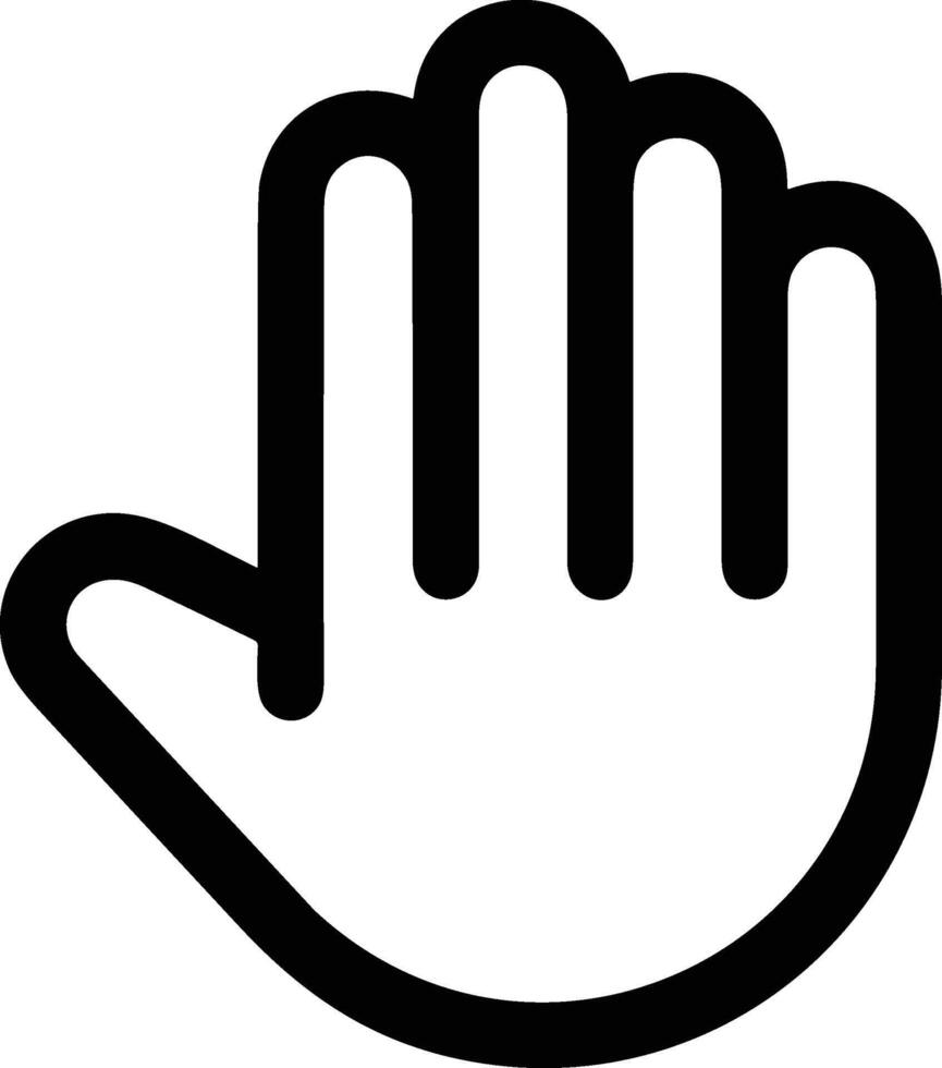 Hand icon symbol image illustration vector