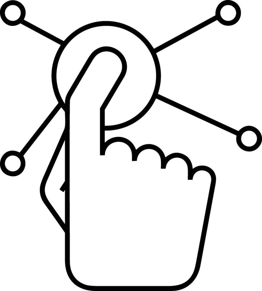 Hand icon symbol image illustration vector