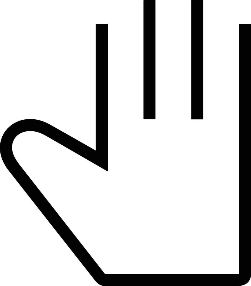 Hand icon symbol image illustration vector
