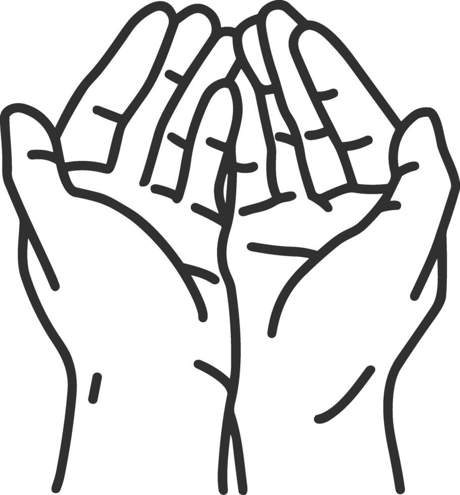 Hand icon symbol image illustration vector