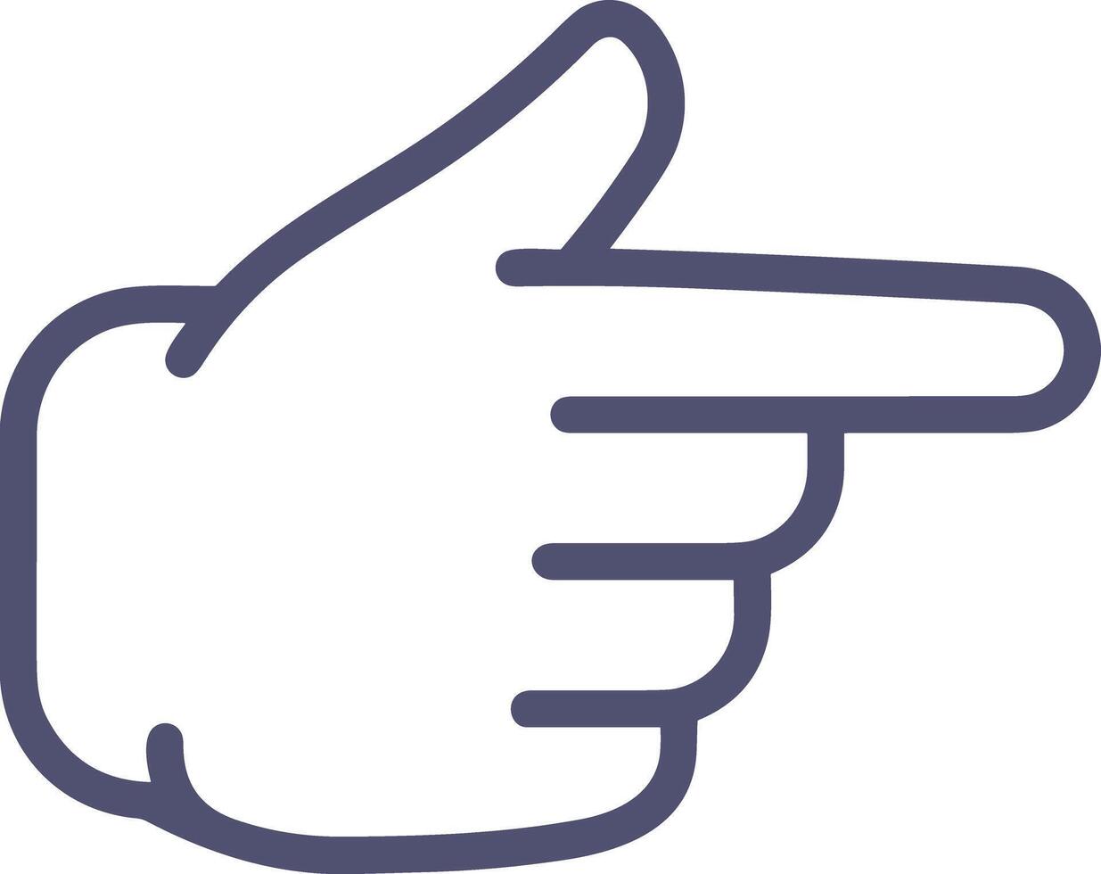 Hand icon symbol image illustration vector