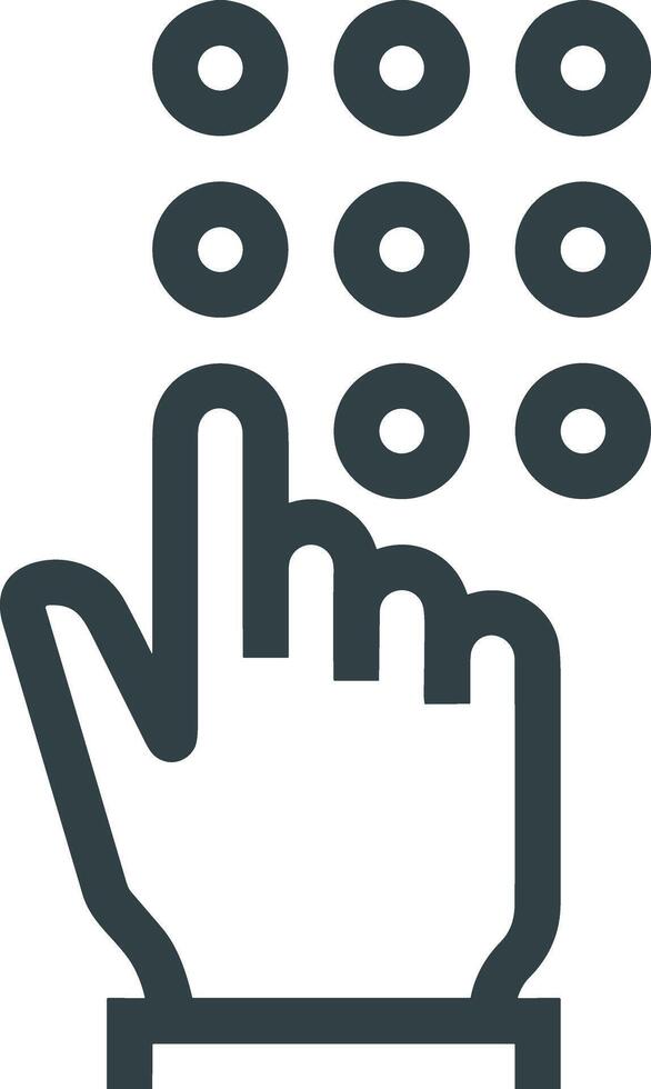 Hand icon symbol image illustration vector