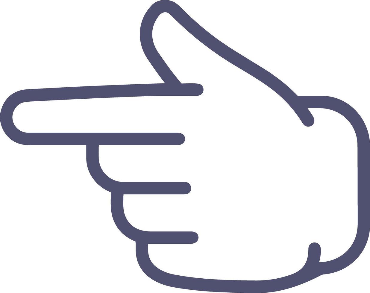 Hand icon symbol image illustration vector
