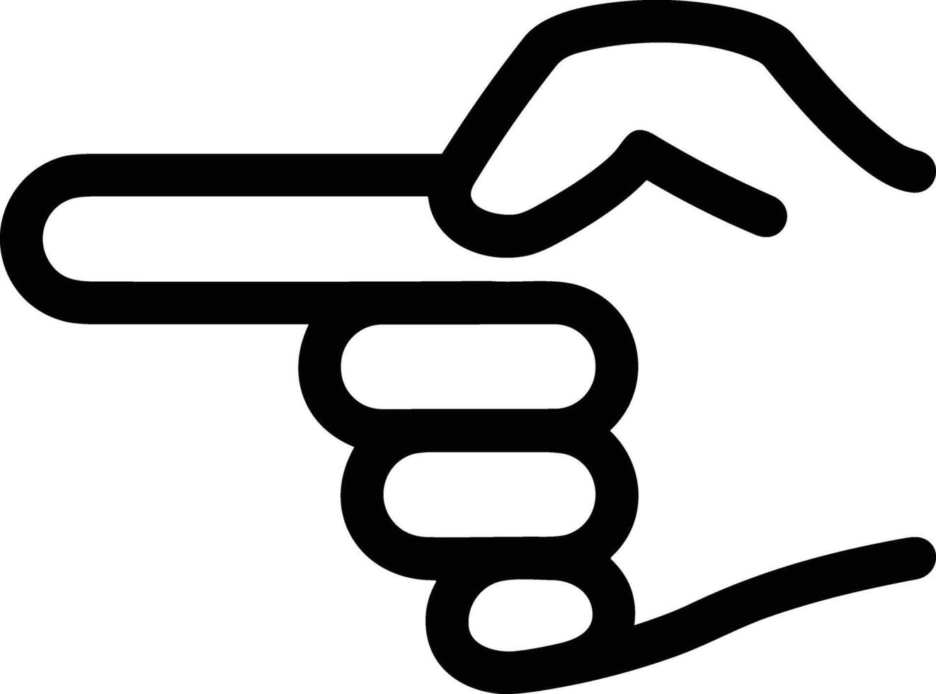 Hand icon symbol image illustration vector