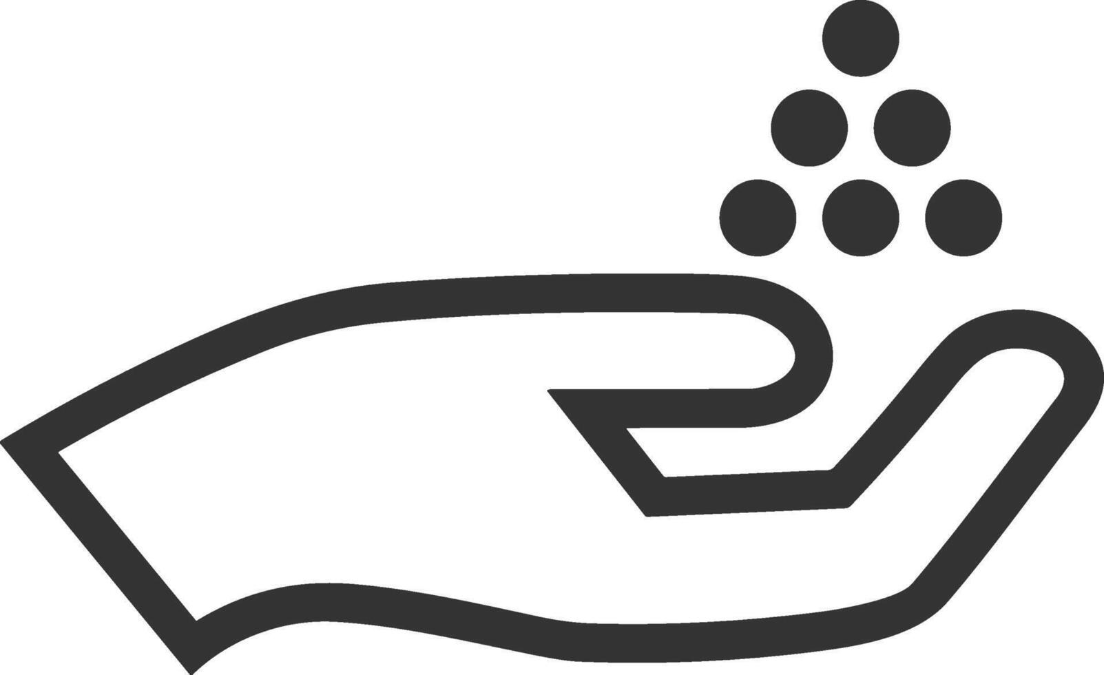 Hand icon symbol image illustration vector