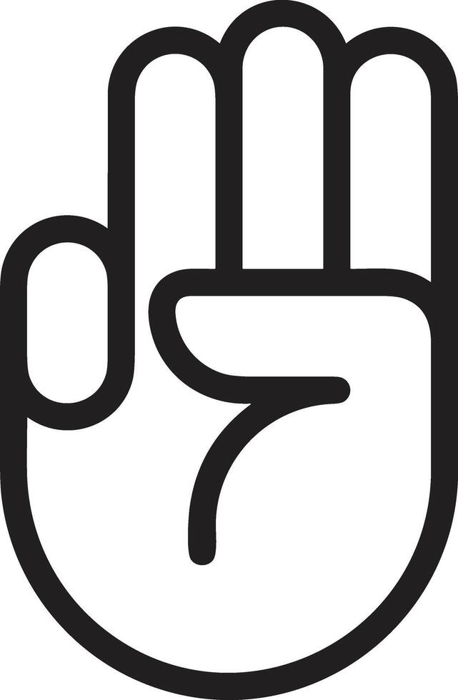 Hand icon symbol image illustration vector