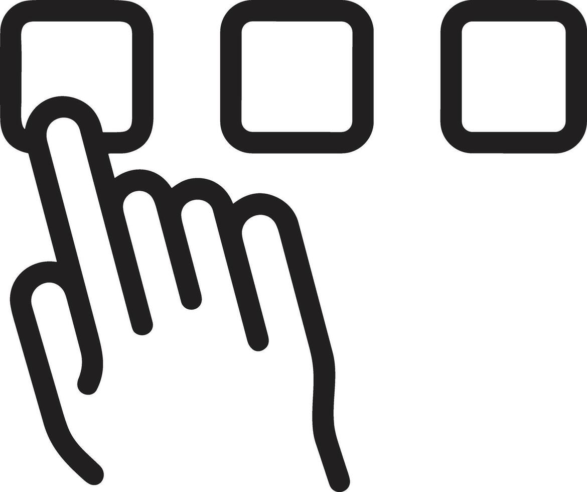 Hand icon symbol image illustration vector