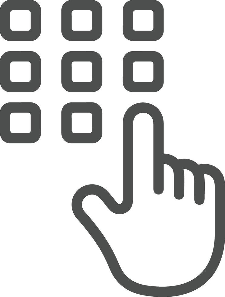 Hand icon symbol image illustration vector