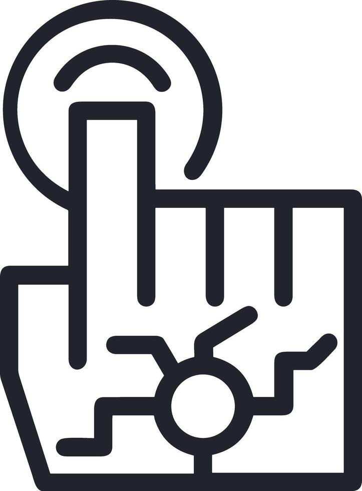 Hand icon symbol image illustration vector