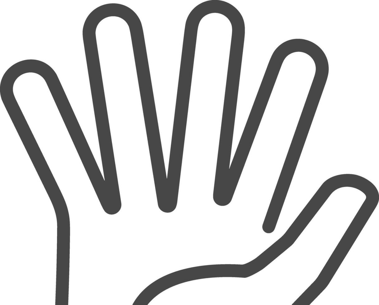 Hand icon symbol image illustration vector
