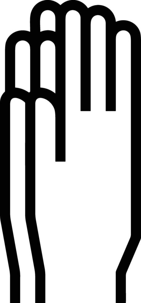 Hand icon symbol image illustration vector