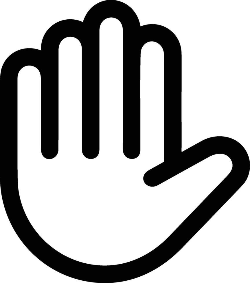 Hand icon symbol image illustration vector