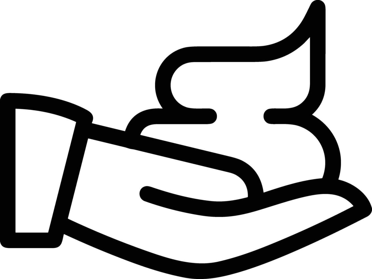 Hand icon symbol image illustration vector