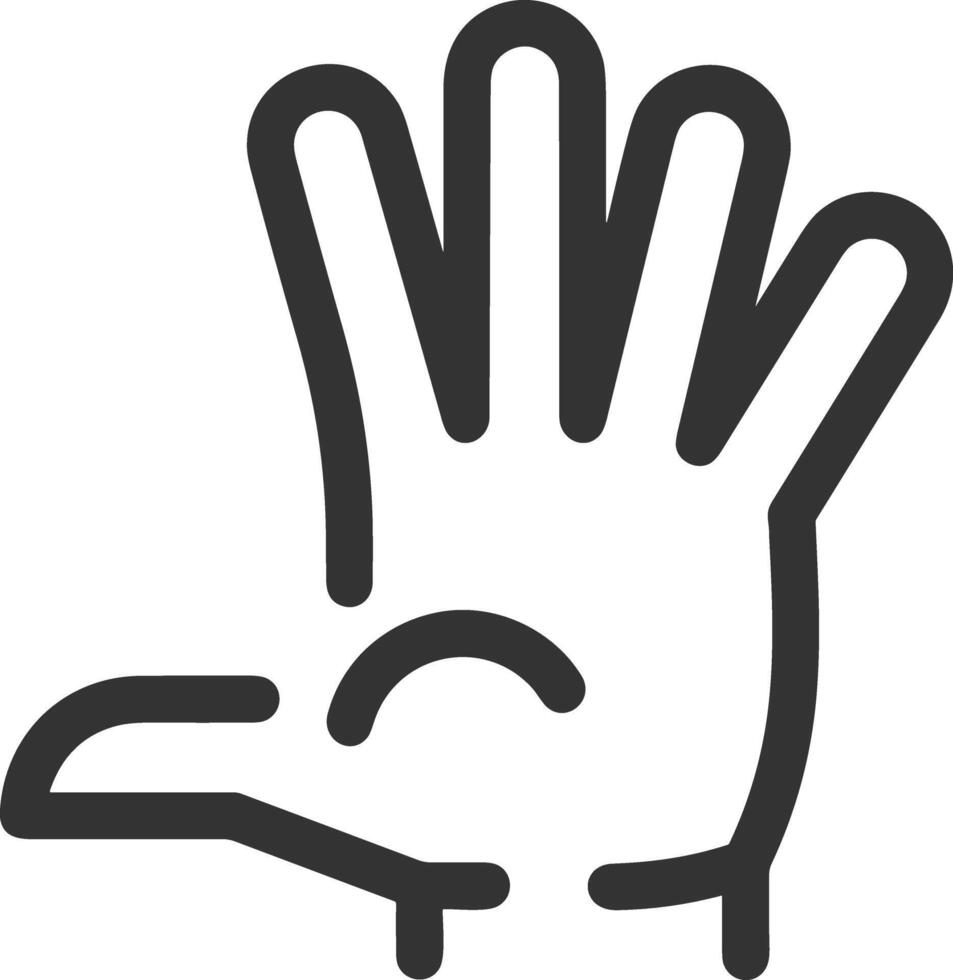 Hand icon symbol image illustration vector