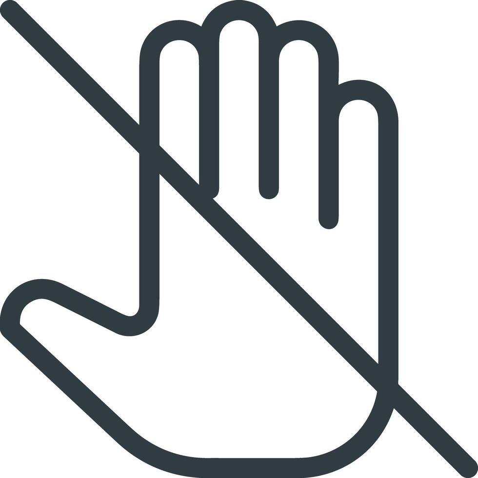 Hand icon symbol image illustration vector