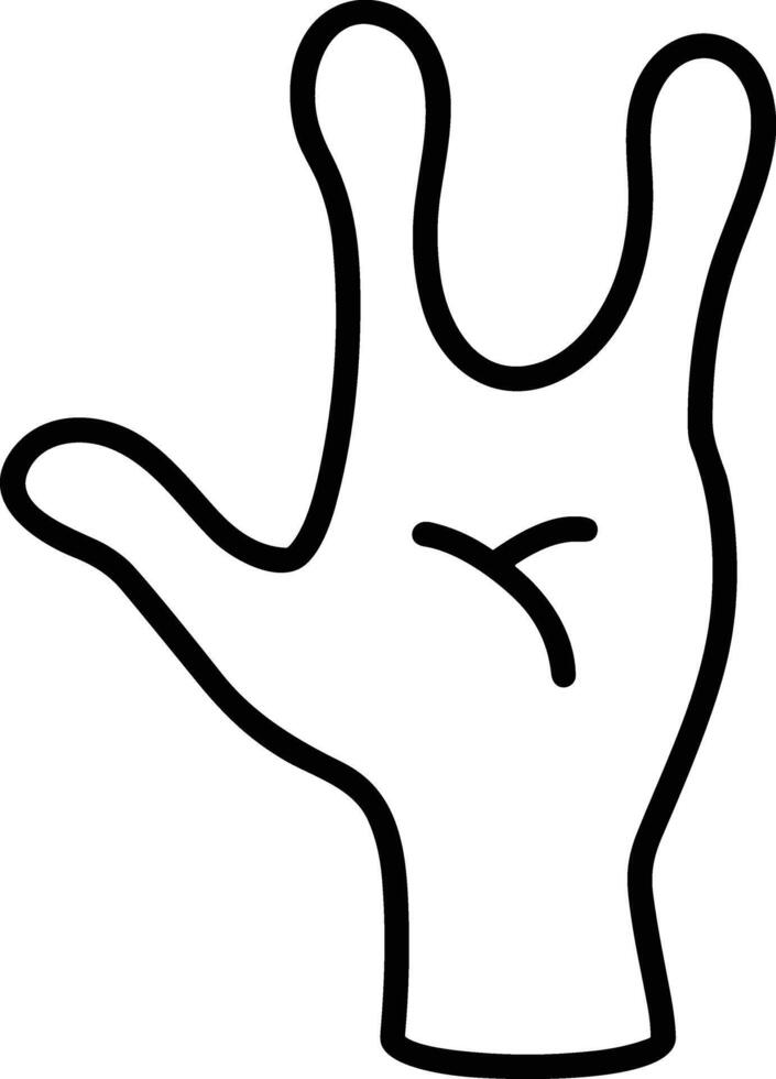 Hand icon symbol image illustration vector