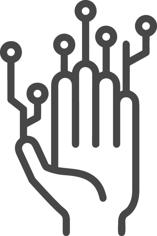 Hand icon symbol image illustration vector