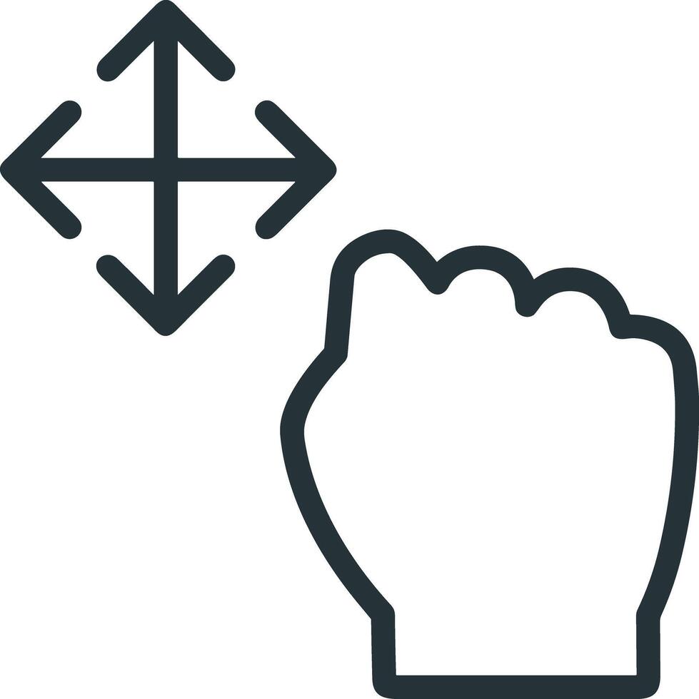 Hand icon symbol image illustration vector