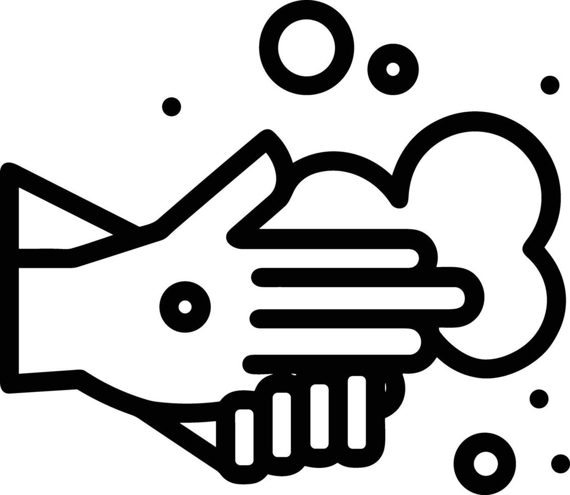 Hand icon symbol image illustration vector