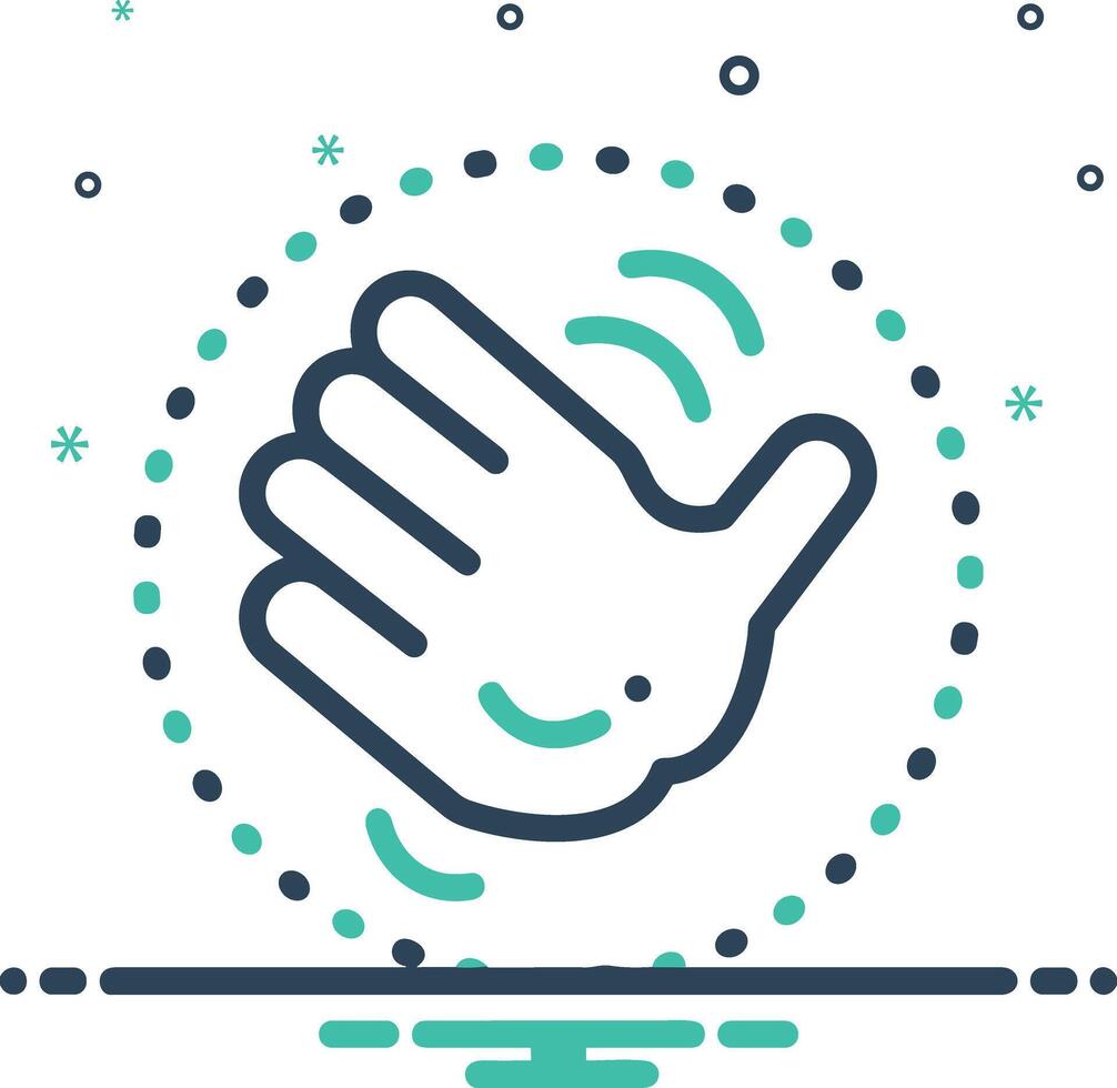 Hand icon symbol image illustration vector