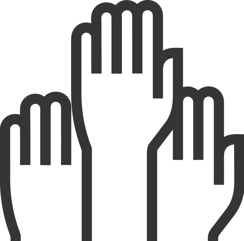 Hand icon symbol image illustration vector