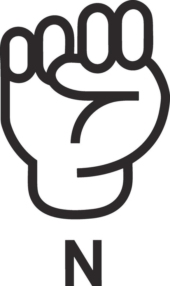 Hand icon symbol image illustration vector
