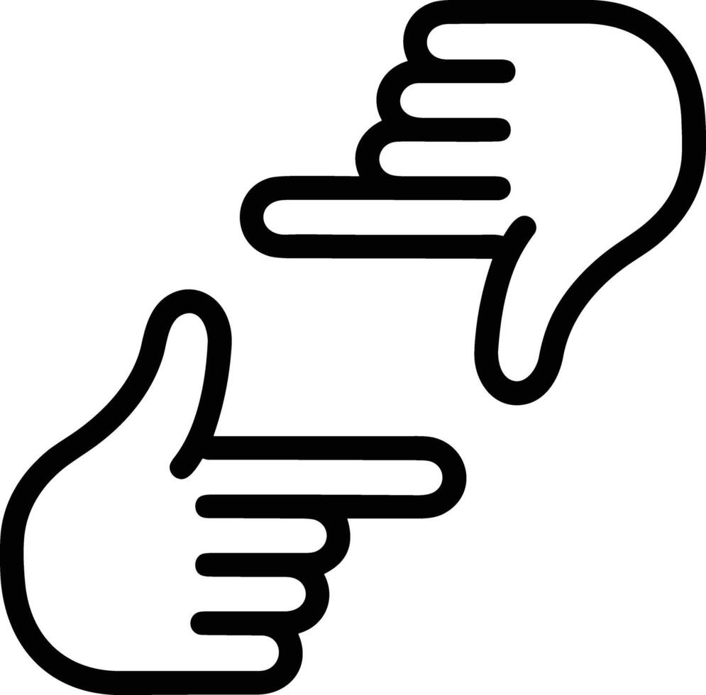 Hand icon symbol image illustration vector