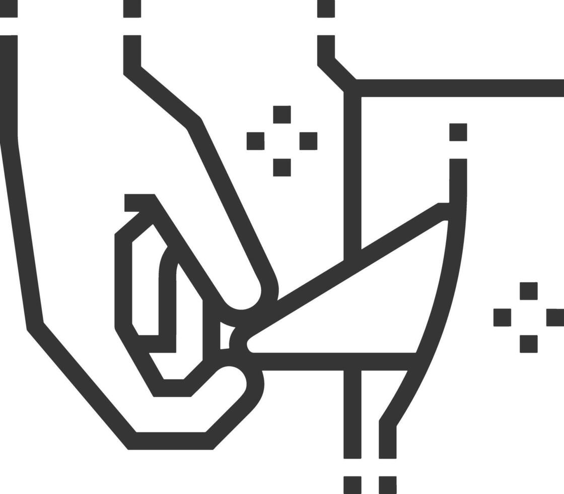 Hand icon symbol image illustration vector