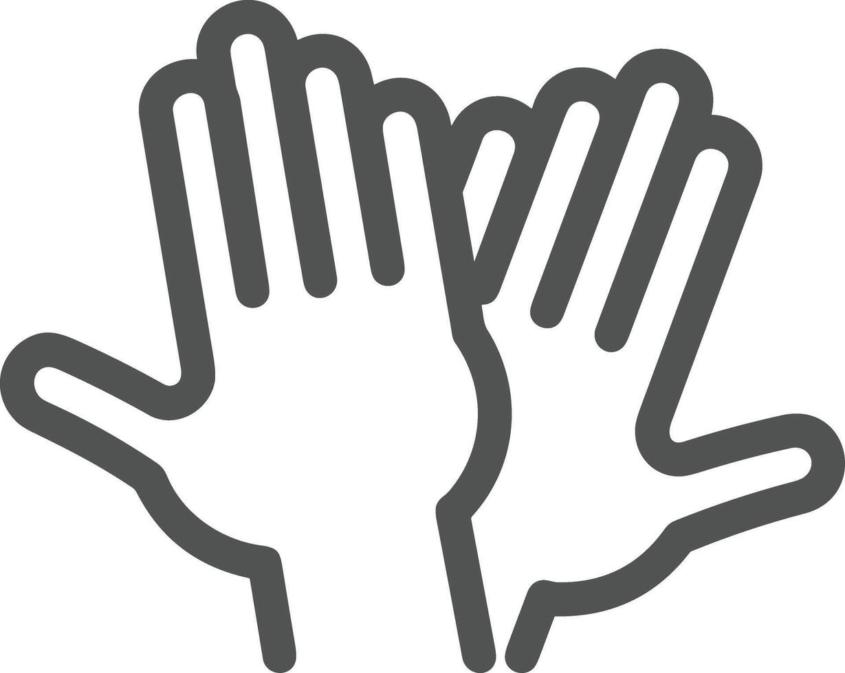 Hand icon symbol image illustration vector