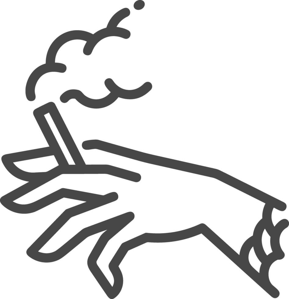 Hand icon symbol image illustration vector