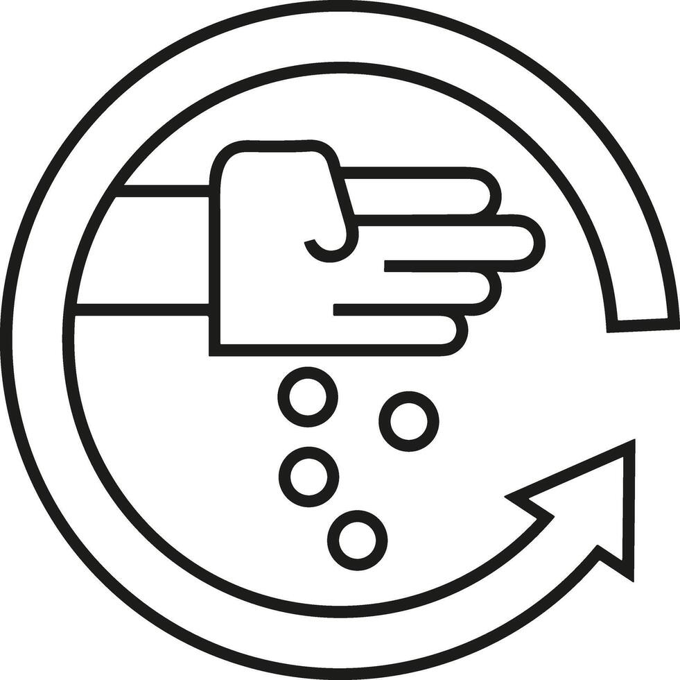 Hand icon symbol image illustration vector