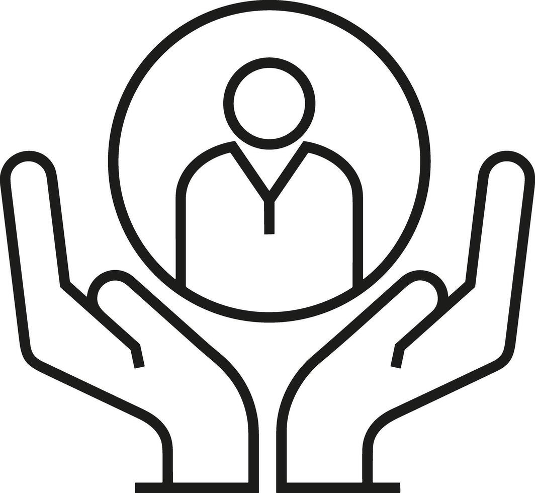 Hand icon symbol image illustration vector