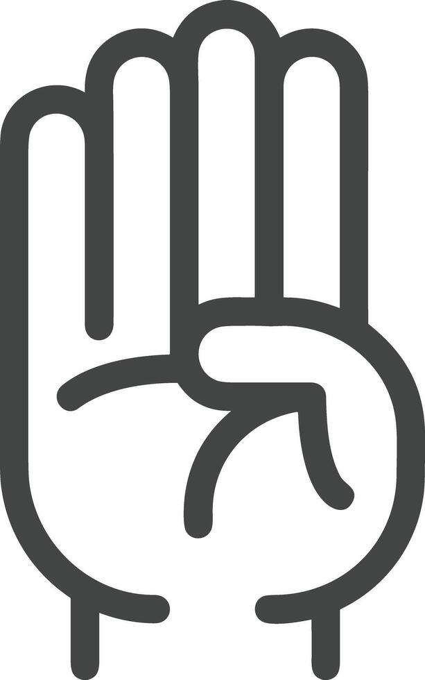 Hand icon symbol image illustration vector