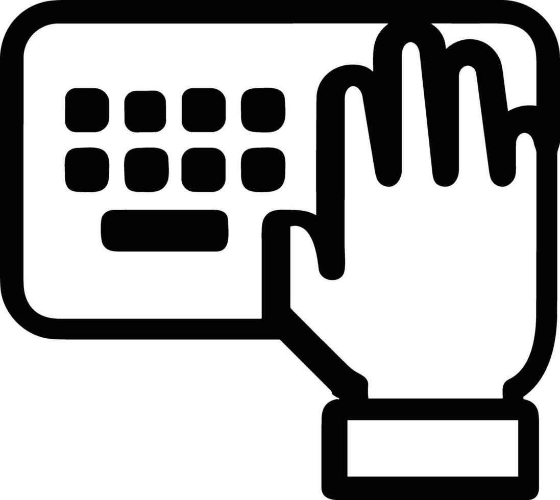 Hand icon symbol image illustration vector
